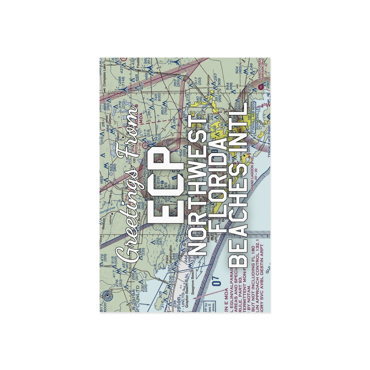 ECP Postcard | Northwest Florida Beaches International Airport Card