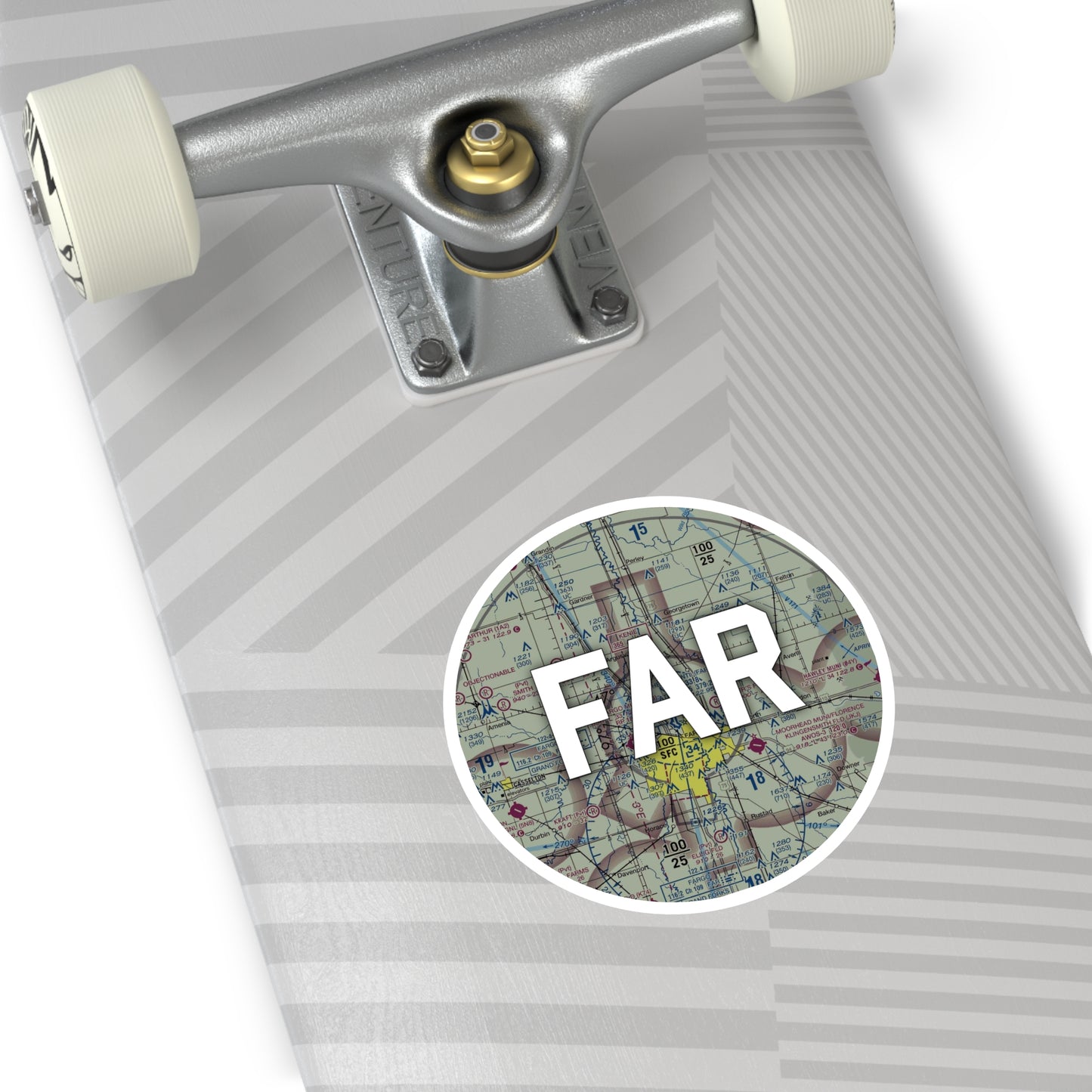 FAR Round Sticker | Hector International Airport Sticker