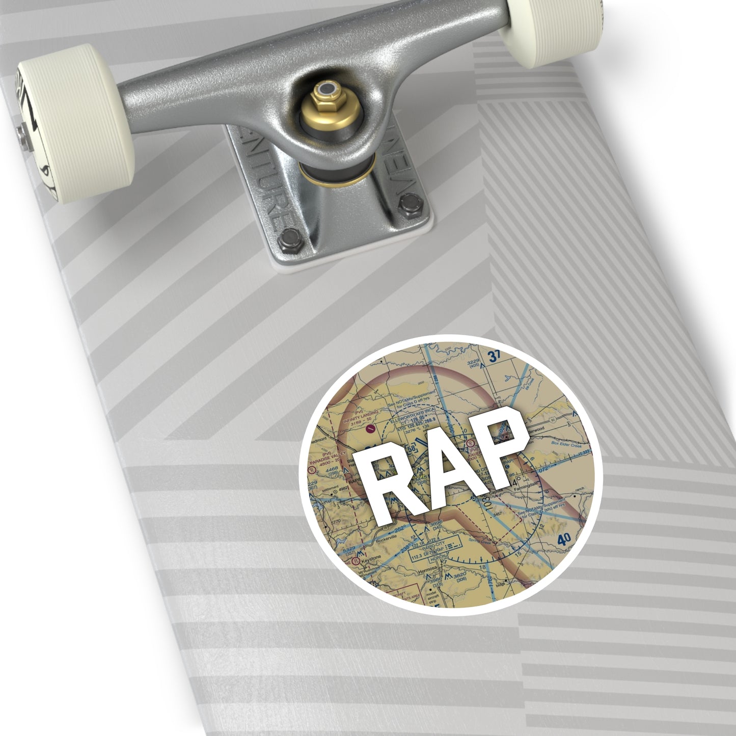 RAP Round Sticker | Rapid City Regional Airport Sticker