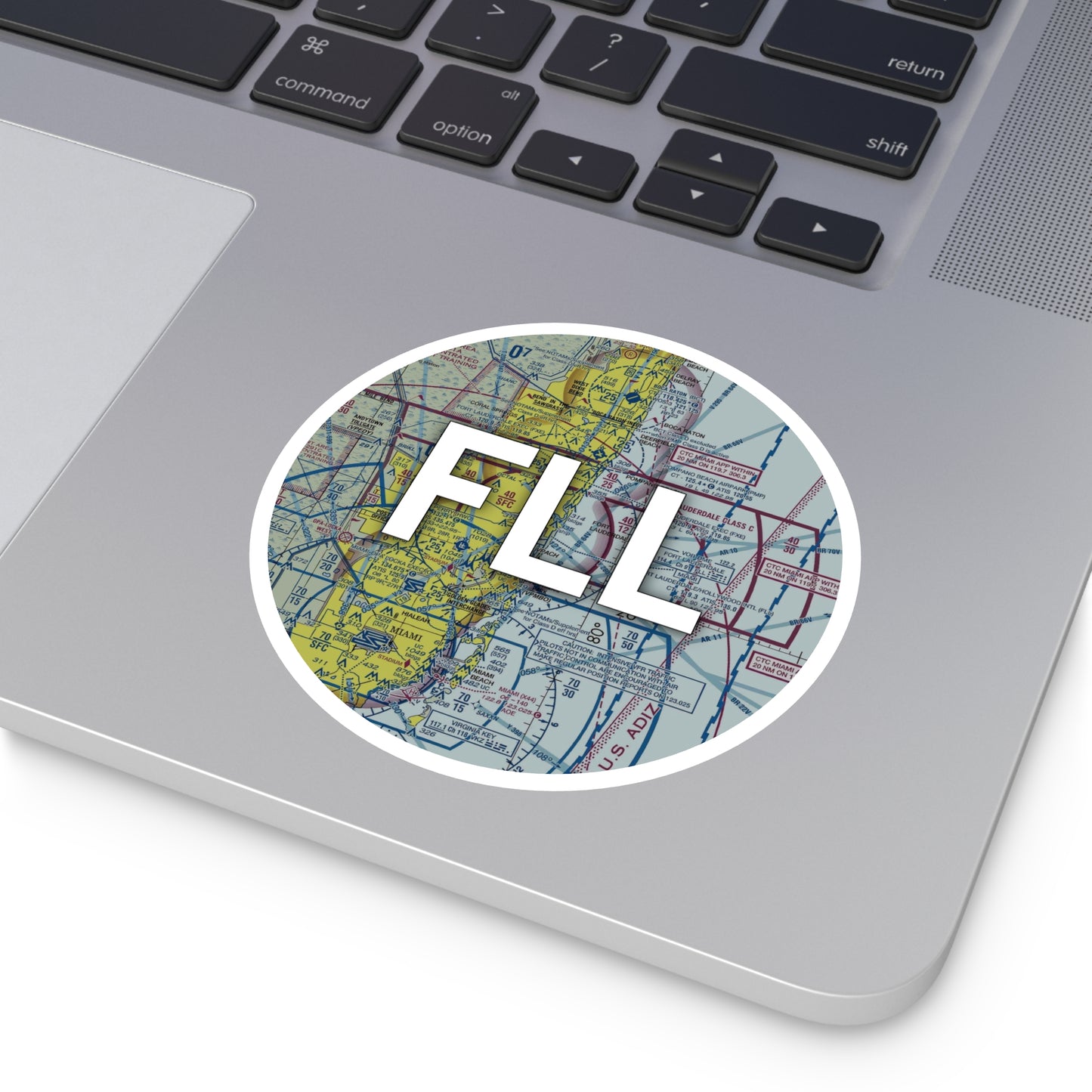 FLL Round Sticker | Fort Lauderdale/Hollywood International Airport Sticker