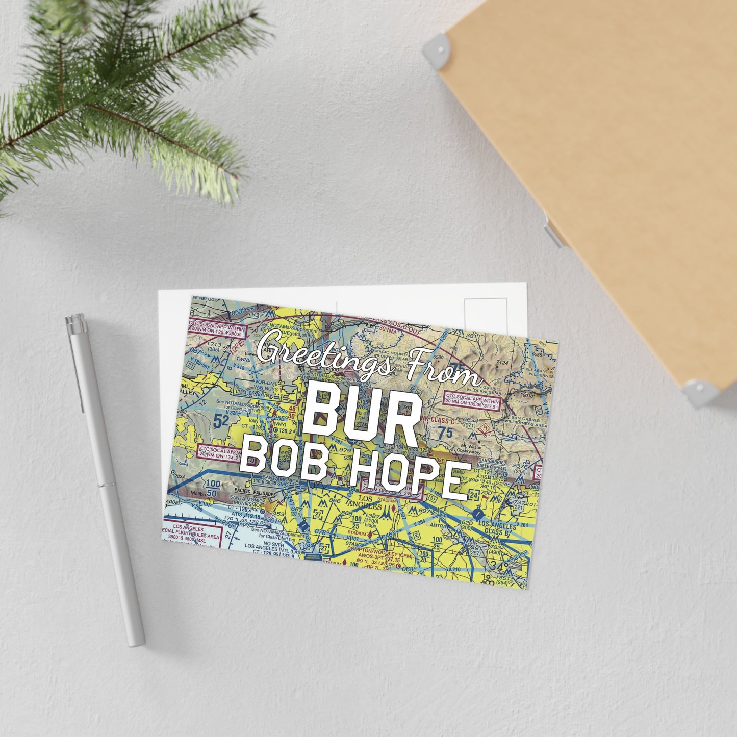 BUR Postcard | Bob Hope Airport Card