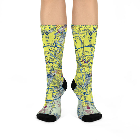 MSP Cushioned Crew Socks | Minneapolis-St Paul International/Wold-Chamberlain Airport Socks