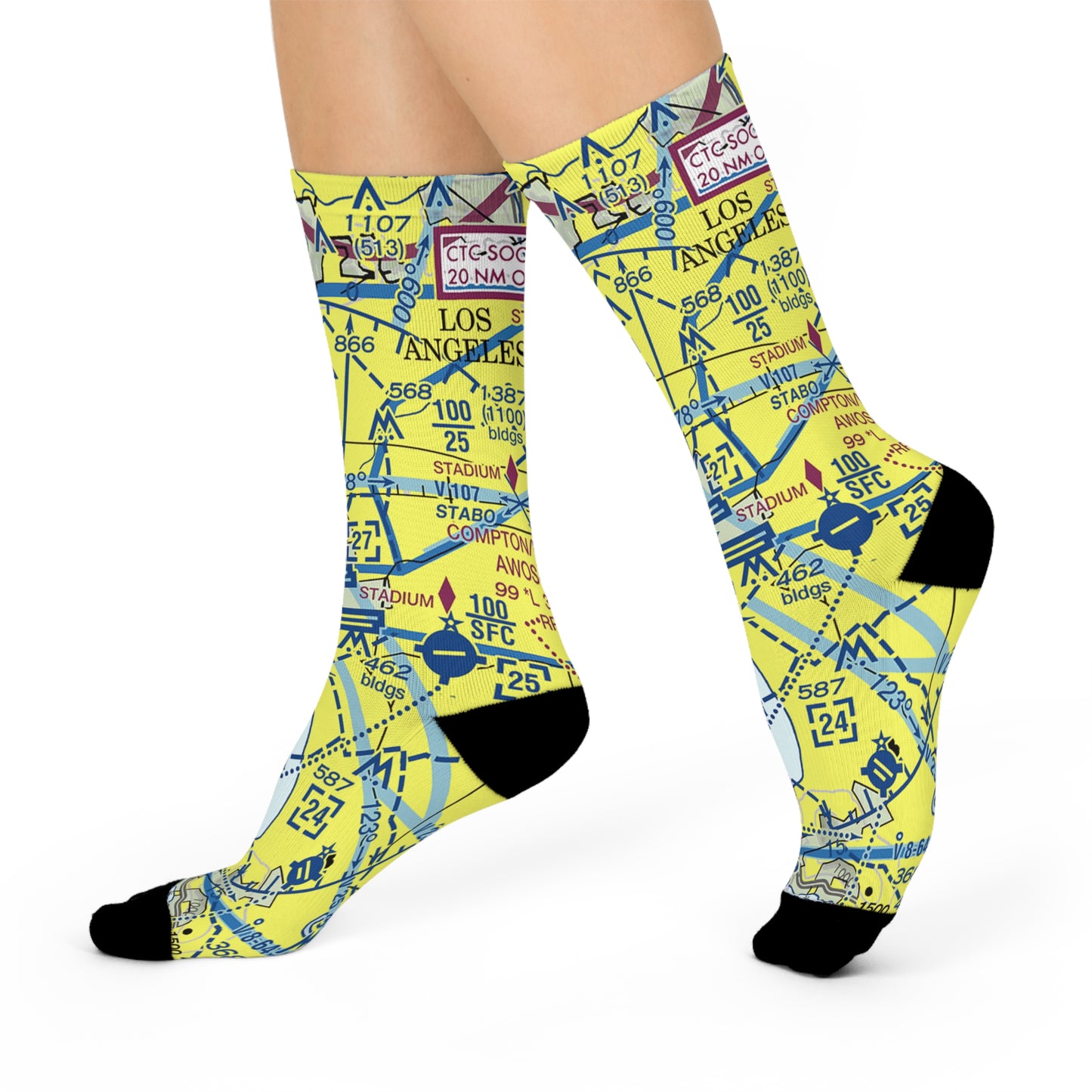 LAX Cushioned Crew Socks | Los Angeles International Socks