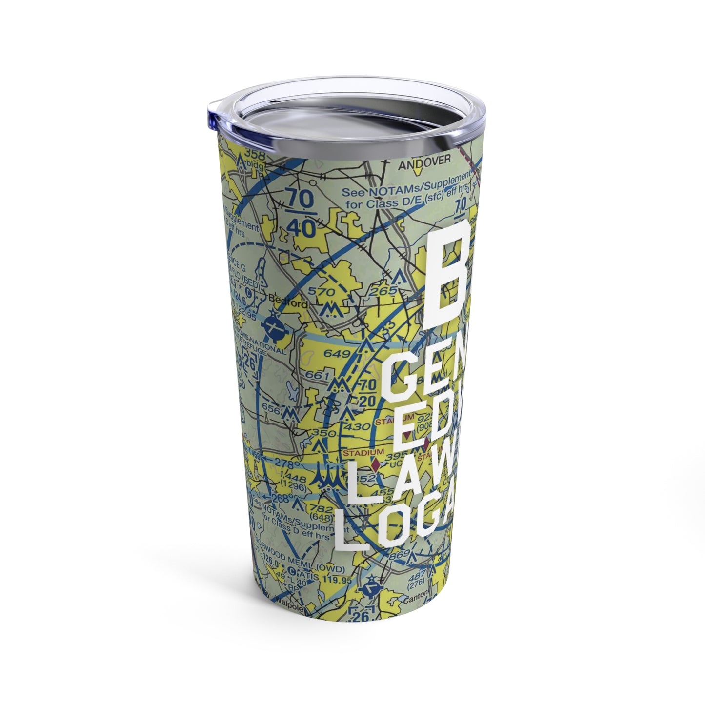 BOS Tumbler | General Edward Lawrence Logan International Airport Tumbler