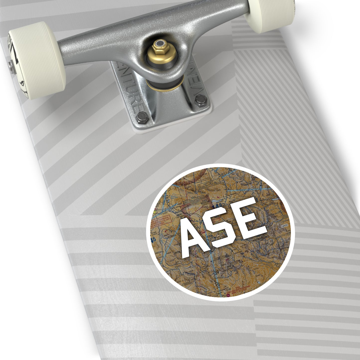 ASE Round Sticker | Aspen-Pitkin County/Sardy Field Airport Sticker