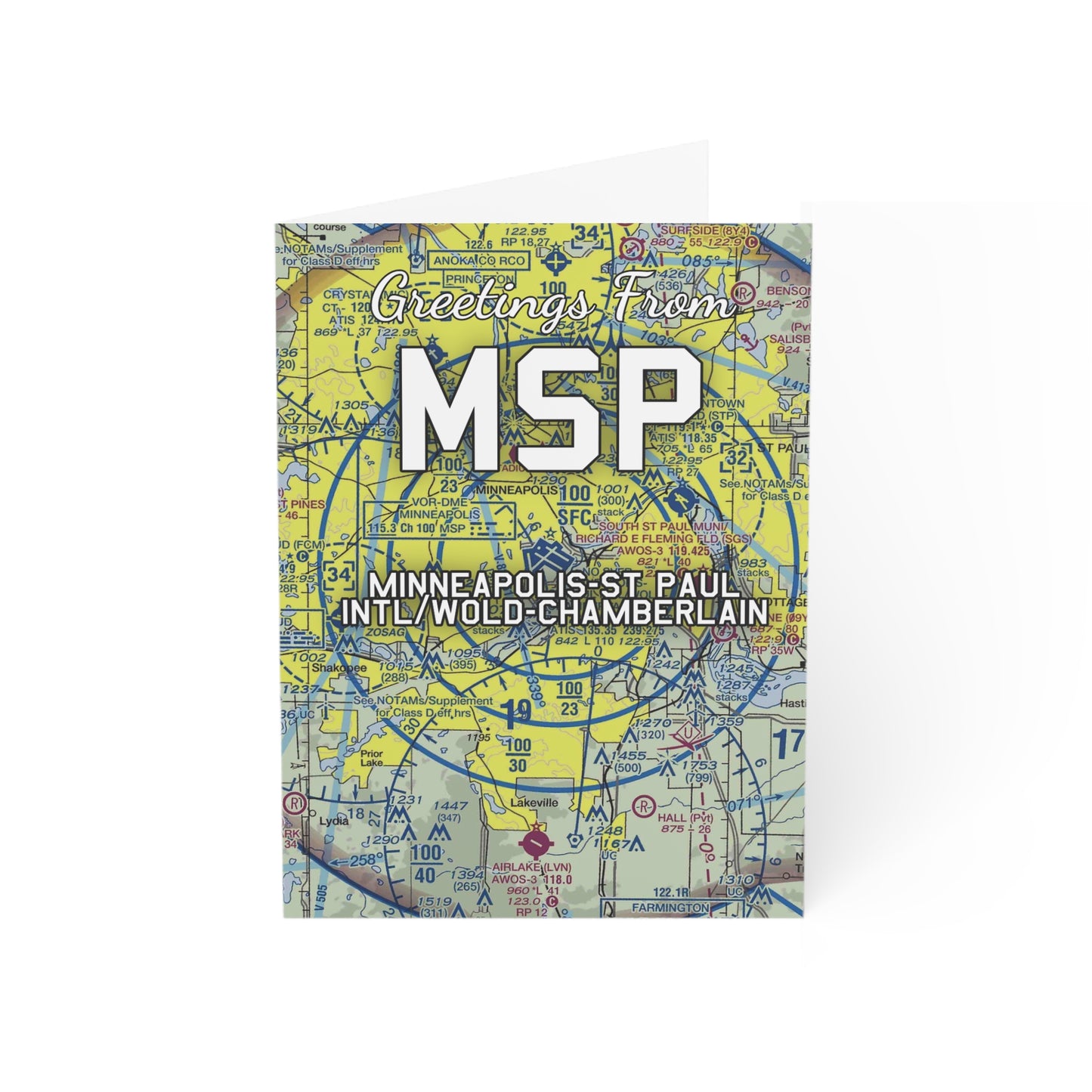 MSP Greeting Cards | Minneapolis-St Paul International/Wold-Chamberlain Airport Cards