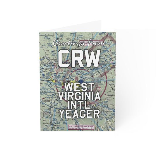CRW Greeting Cards | West Virginia International Yeager Airport Cards