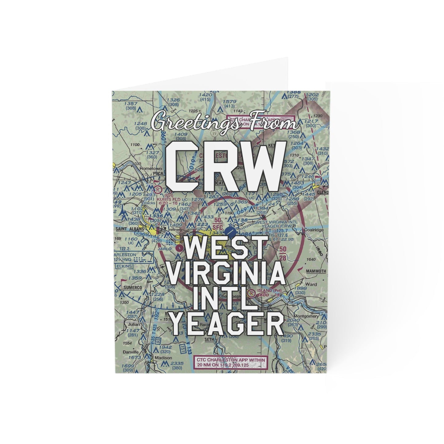 CRW Greeting Cards | West Virginia International Yeager Airport Cards