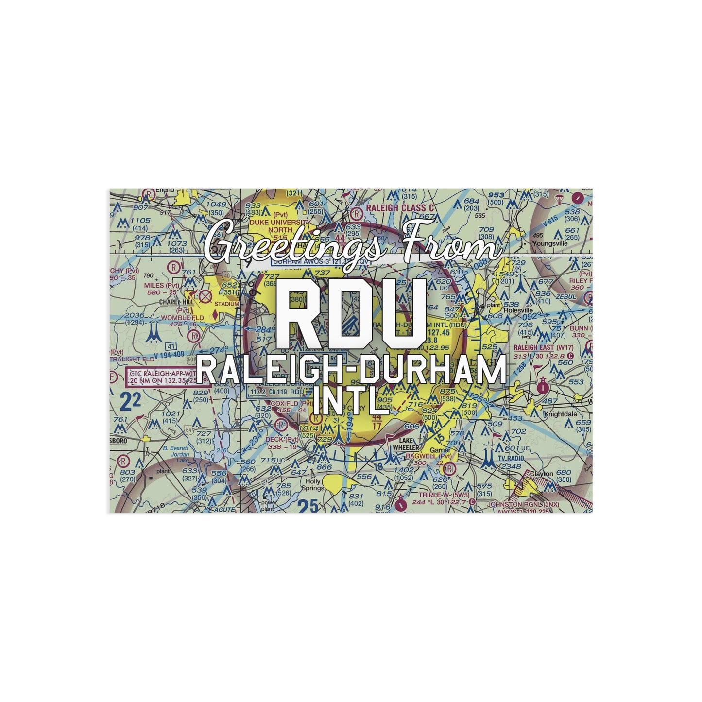 RDU Postcard | Raleigh-Durham International Airport Card