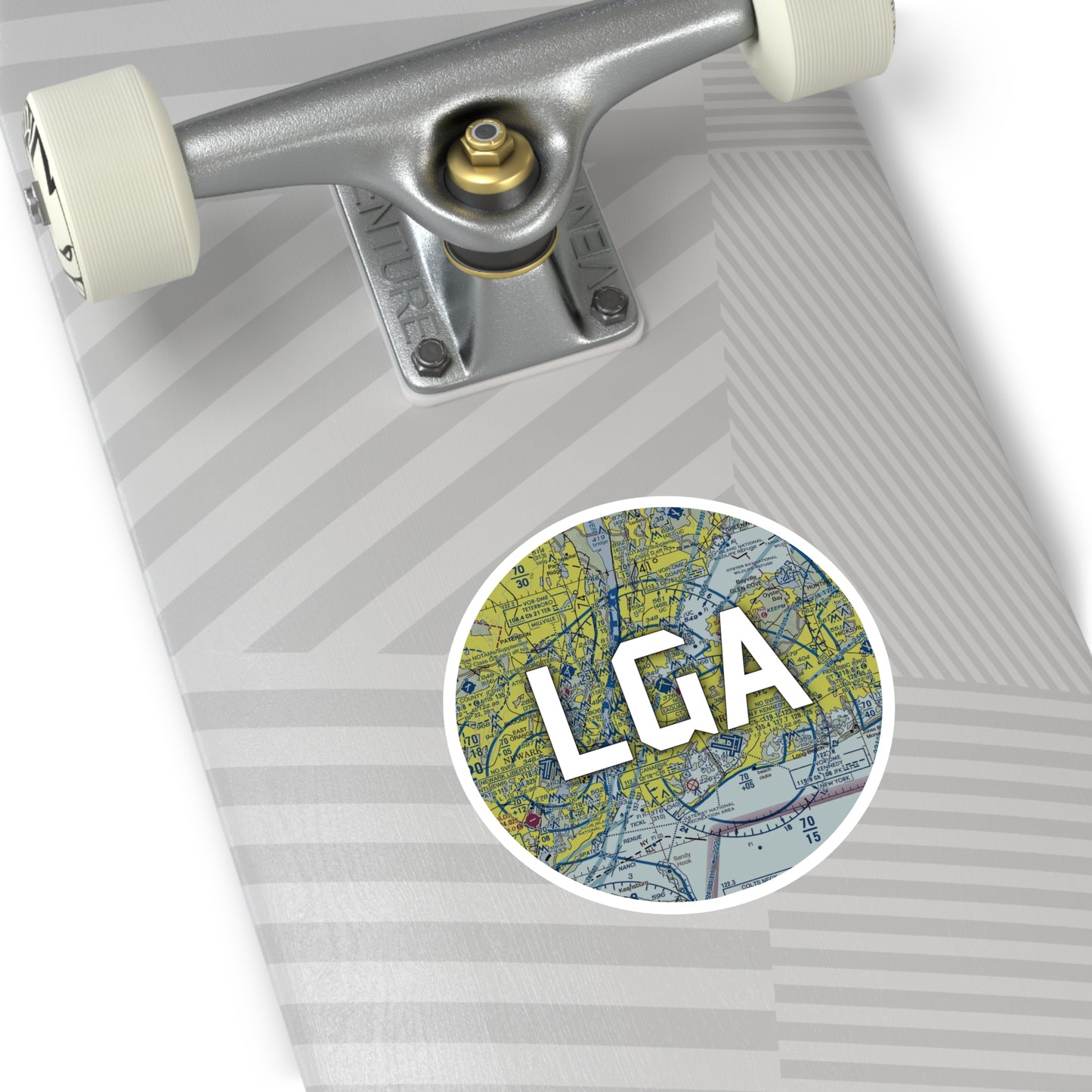 LGA Round Sticker | Laguardia Airport Sticker