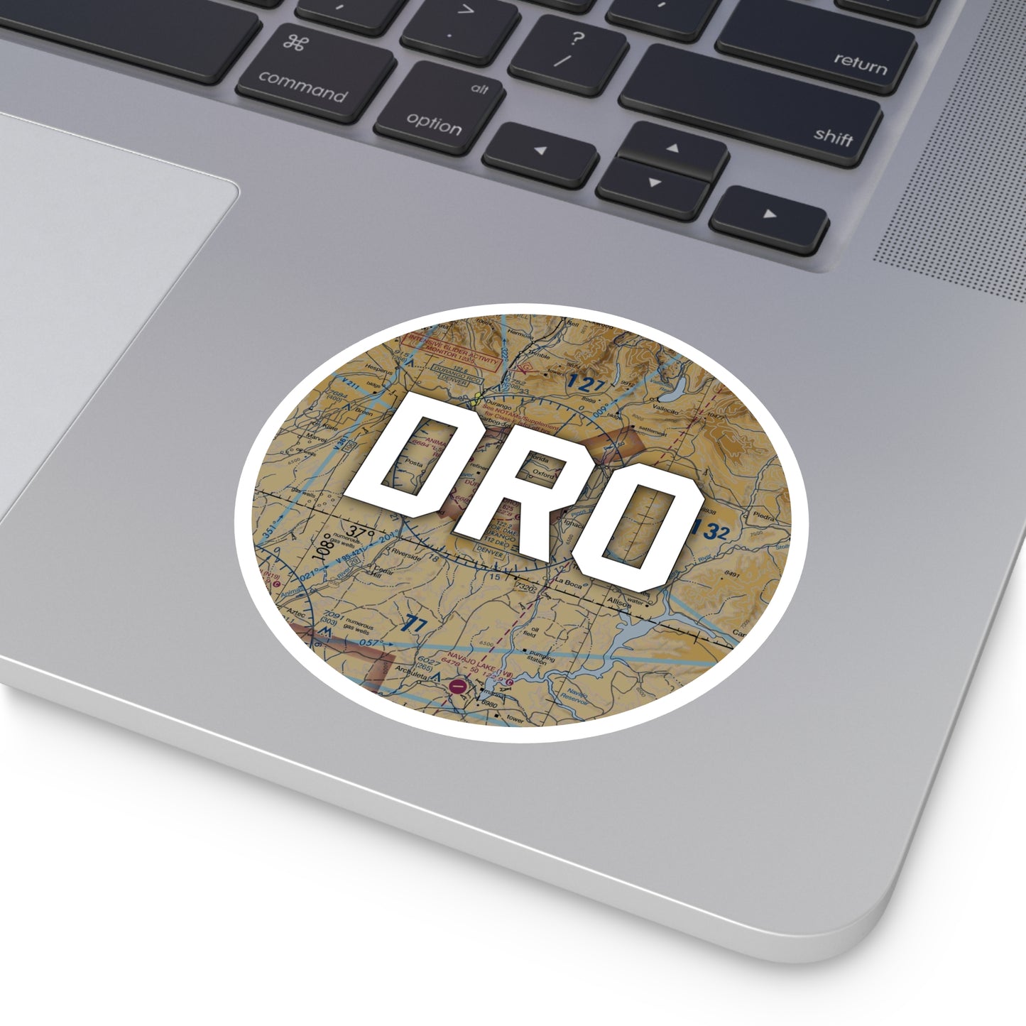 DRO Round Sticker | Durango-La Plata County Airport Sticker