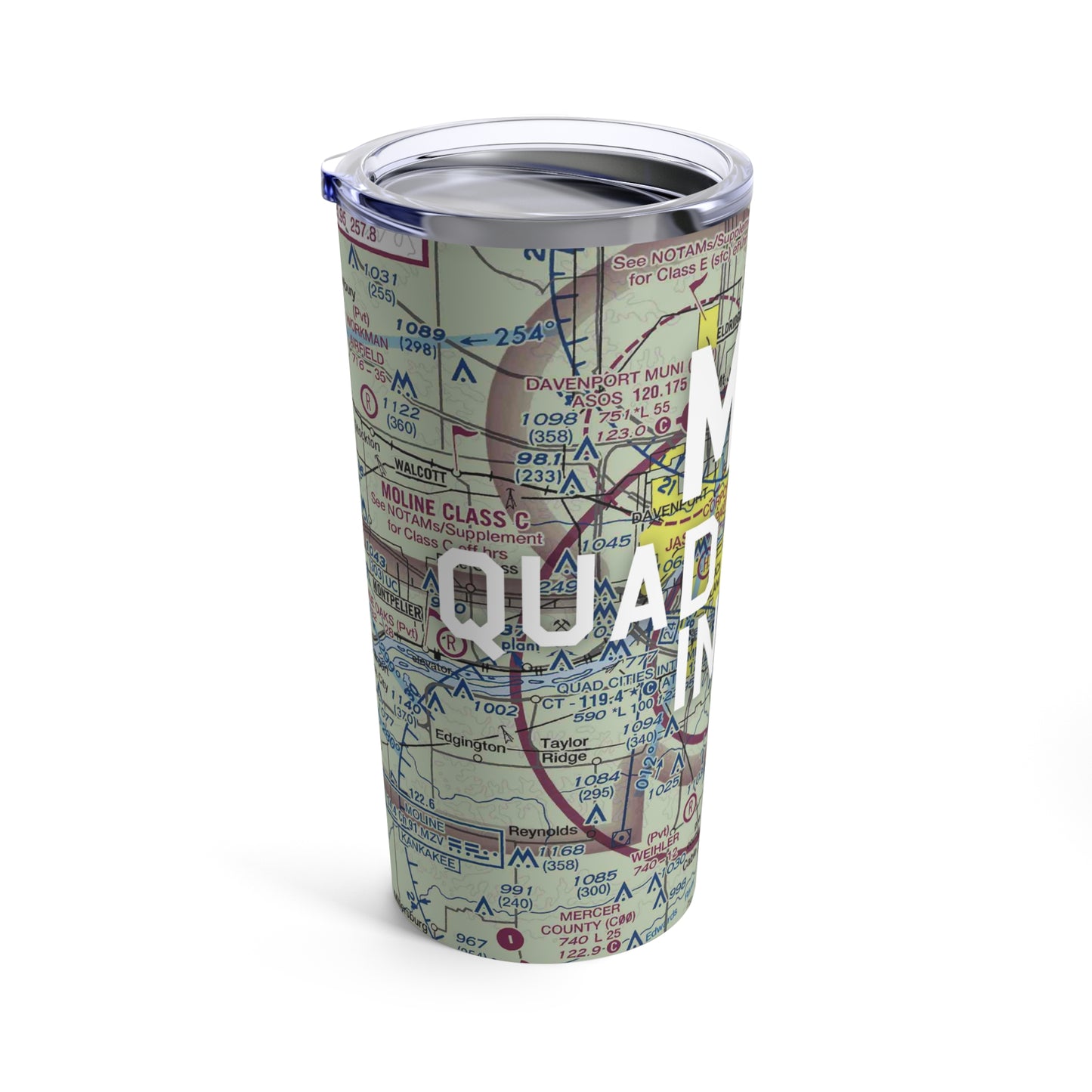 MLI Tumbler | Quad Cities International Airport Tumbler