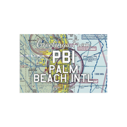 PBI Postcard | Palm Beach International Airport Card