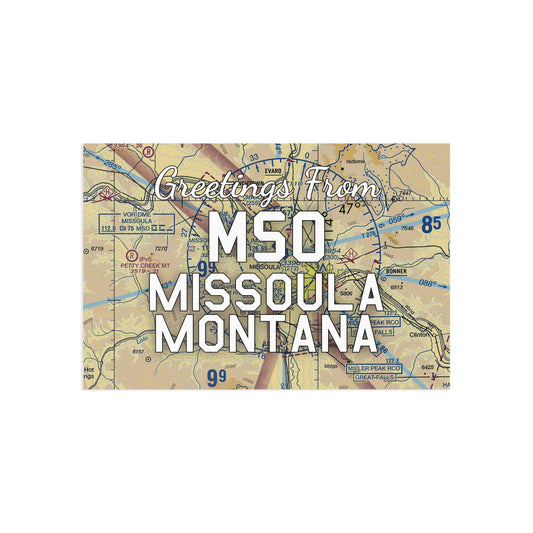 MSO Postcard | Missoula Montana Airport Card