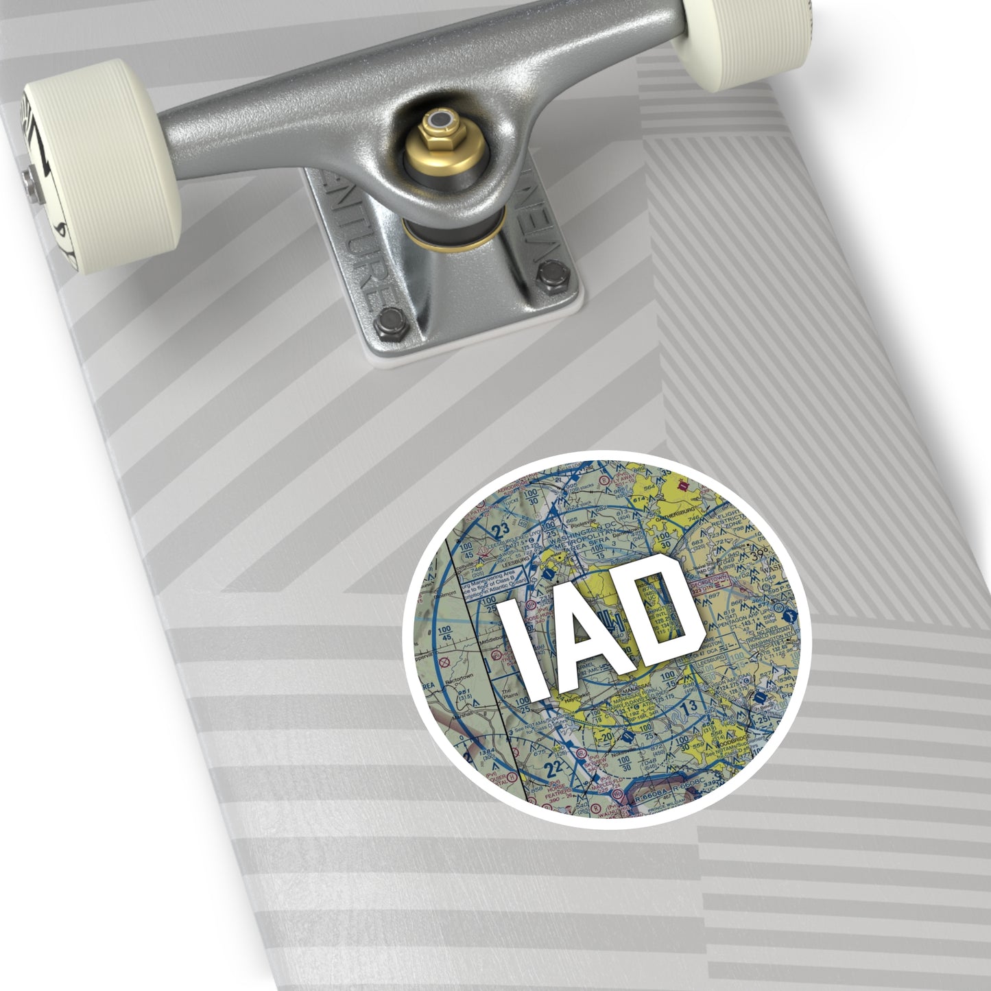 IAD Round Sticker | Washington Dulles International Airport Sticker