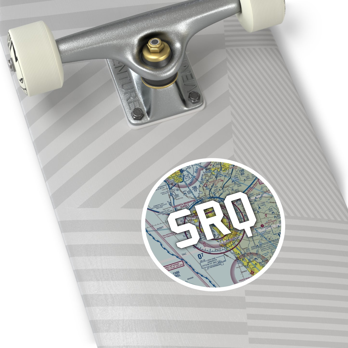 SRQ Round Sticker | Sarasota/Bradenton International Airport Sticker