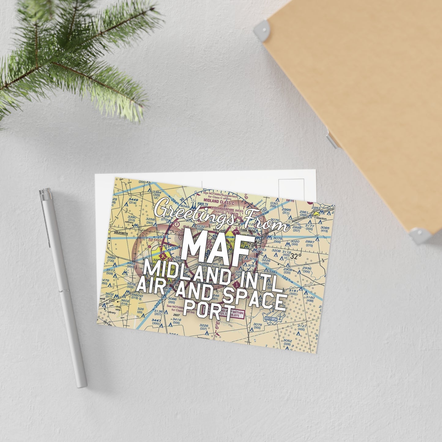 MAF Postcard | Midland International Air and Space Port Airport Card