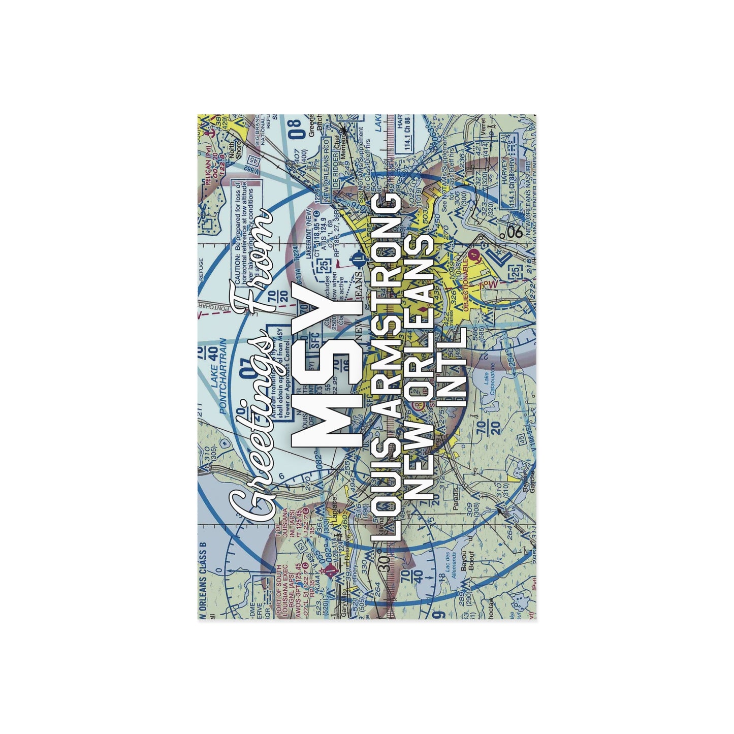 MSY Postcard | Louis Armstrong New Orleans International Airport Card