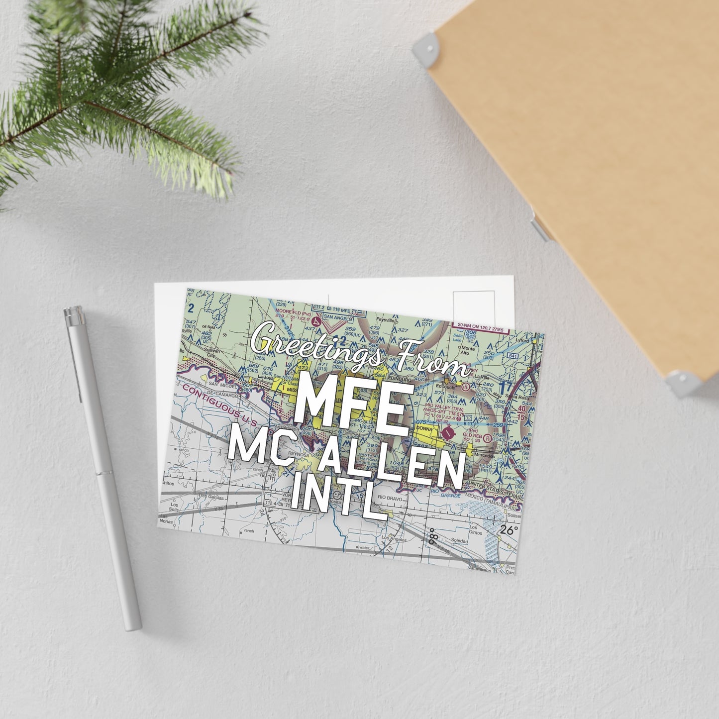 MFE Postcard | Mc Allen International Airport Card