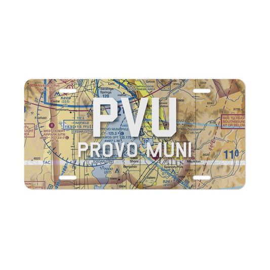 PVU Vanity Plate | Provo Municipal Airport Vanity Plate