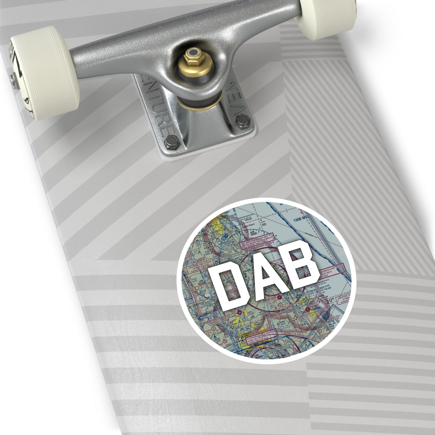 DAB Round Sticker | Daytona Beach International Airport Sticker