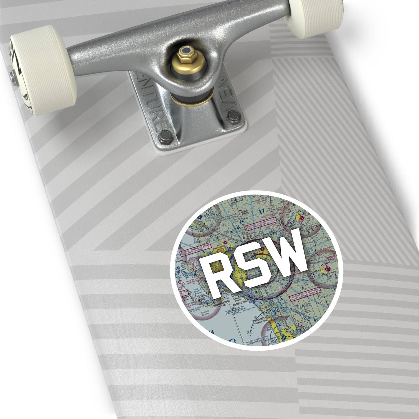 RSW Round Sticker | Southwest Florida International Airport Sticker