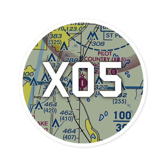 X05 Round Sticker | Pilot Country Sticker