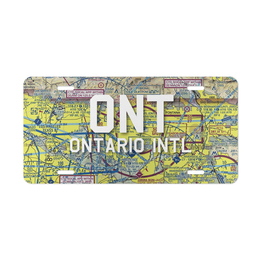 ONT Vanity Plate | Ontario International Airport Vanity Plate