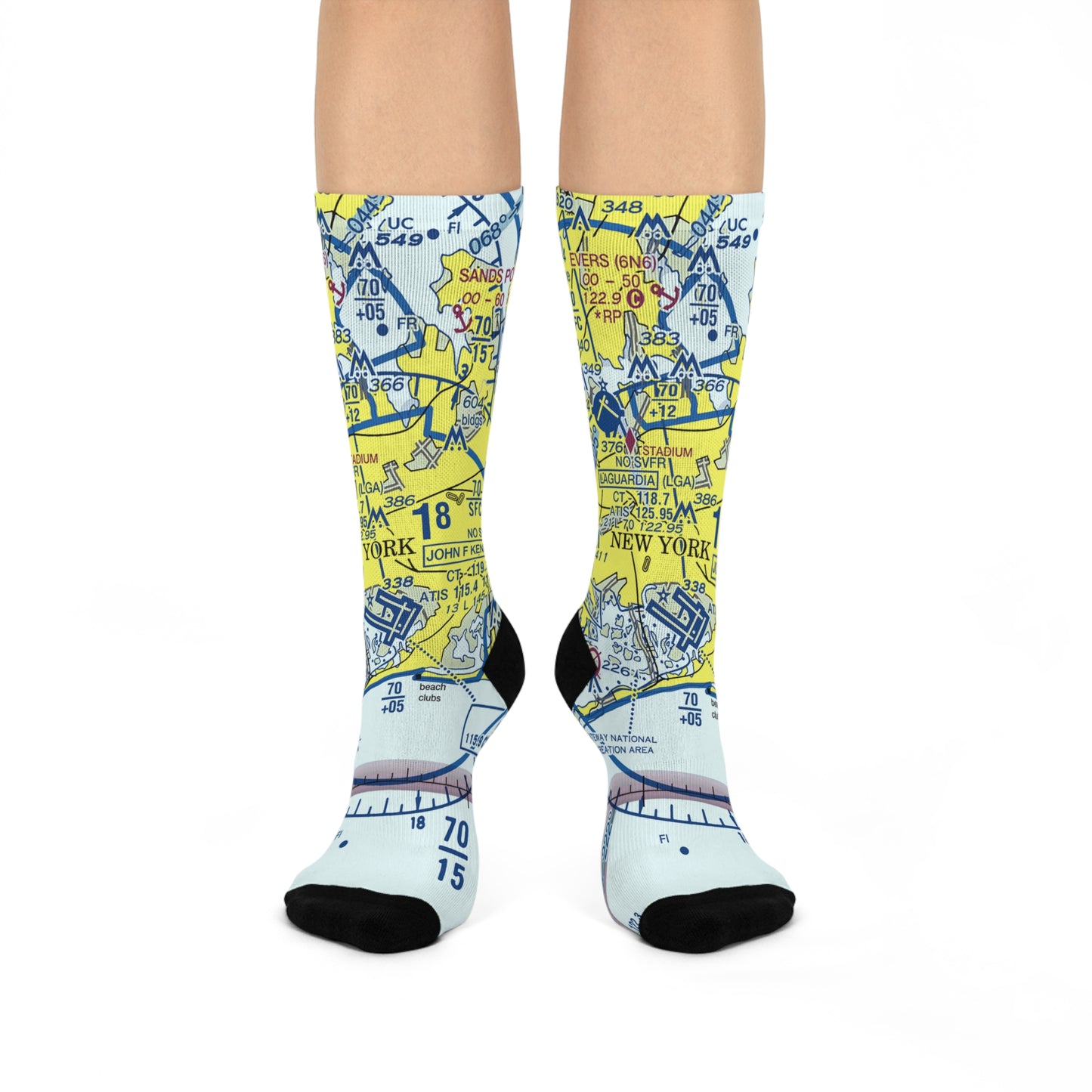 JFK Cushioned Crew Socks | John F Kennedy International Socks