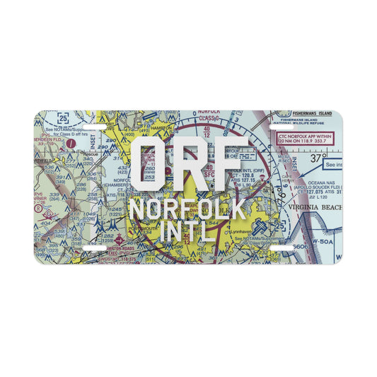ORF Vanity Plate | Norfolk International Airport Vanity Plate