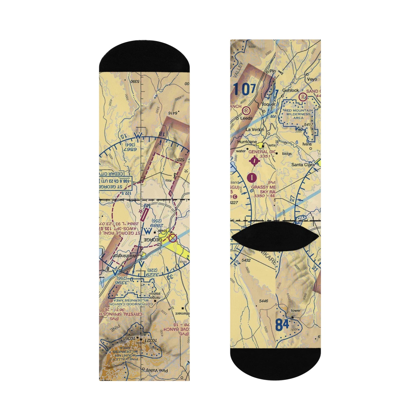 SGU Cushioned Crew Socks | St George Regional Airport Socks