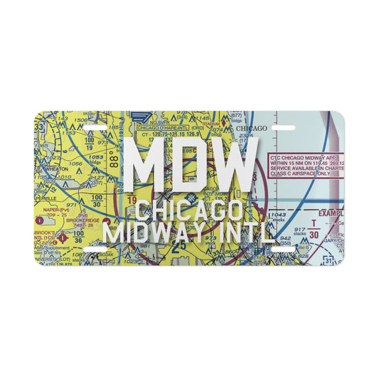 MDW Vanity Plate | Chicago Midway International Airport Vanity Plate