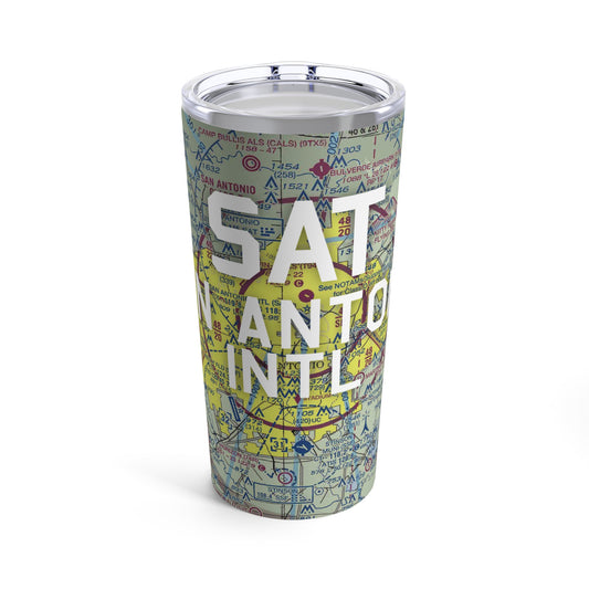 SAT Tumbler | San Antonio International Airport Tumbler