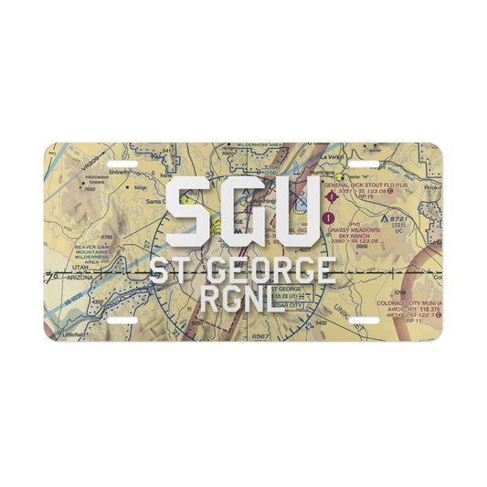 SGU Vanity Plate | St George Regional Airport Vanity Plate