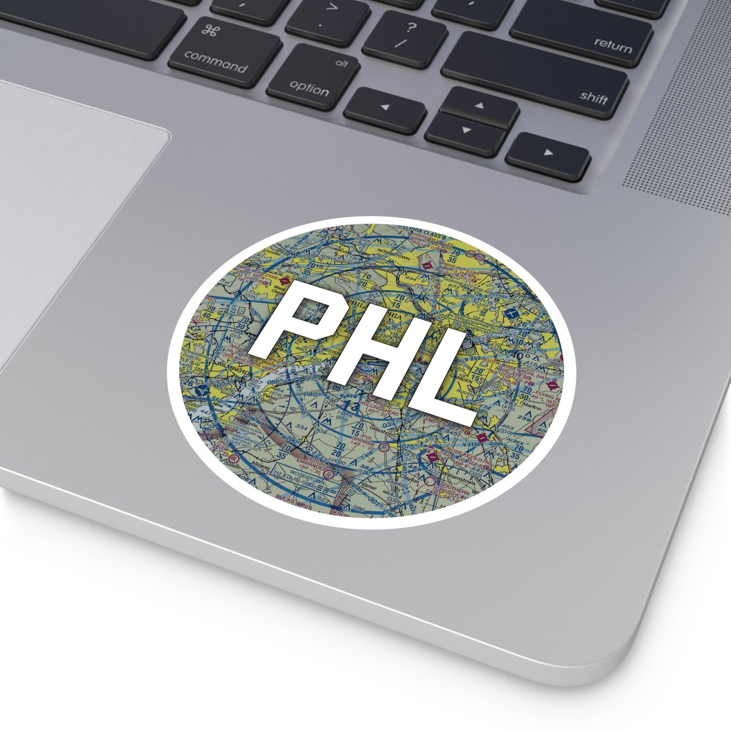 PHL Round Sticker | Philadelphia International Airport Sticker