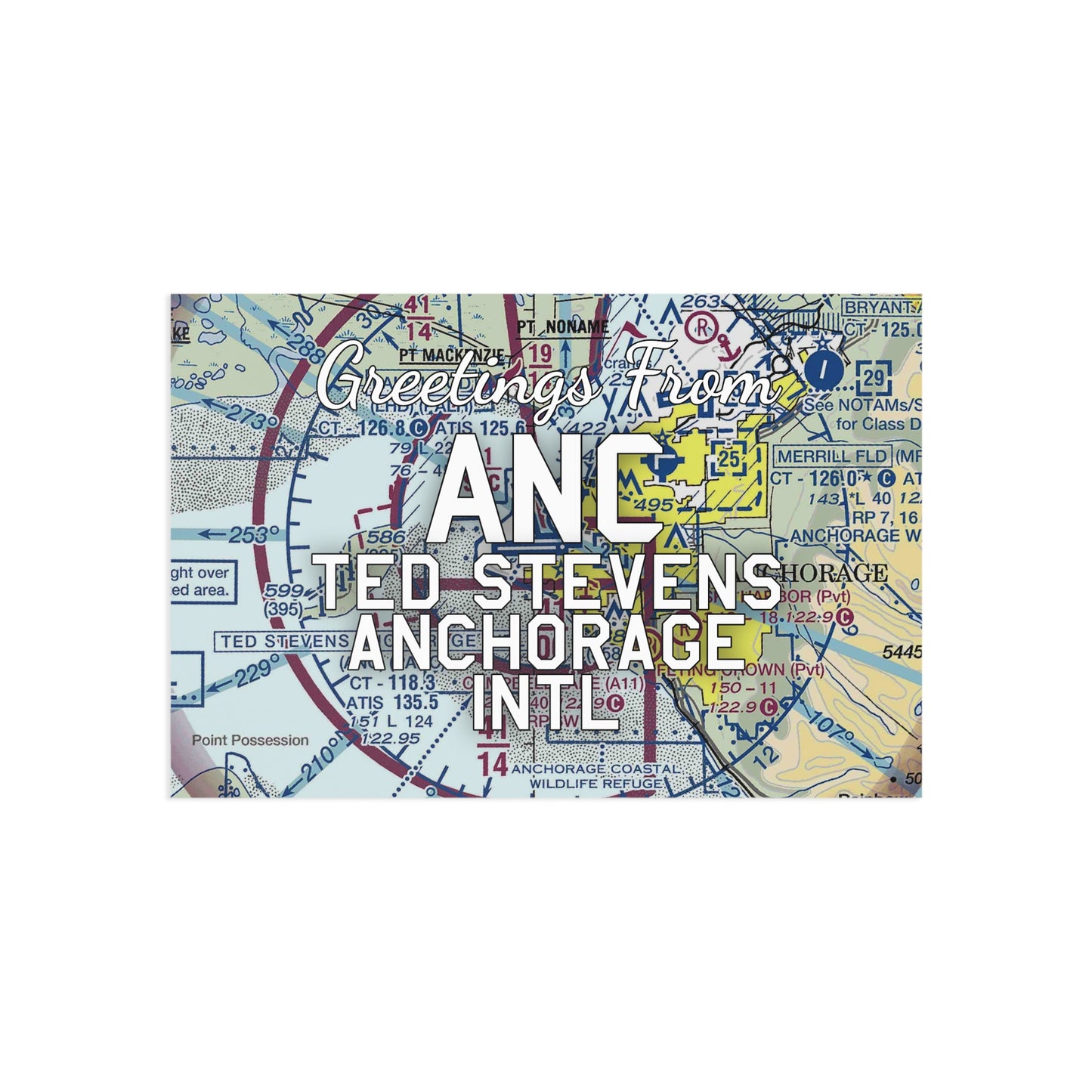 ANC Postcard | Ted Stevens Anchorage International Airport Card