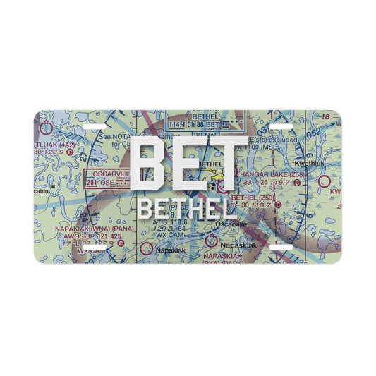 BET Vanity Plate | Bethel Airport Vanity Plate