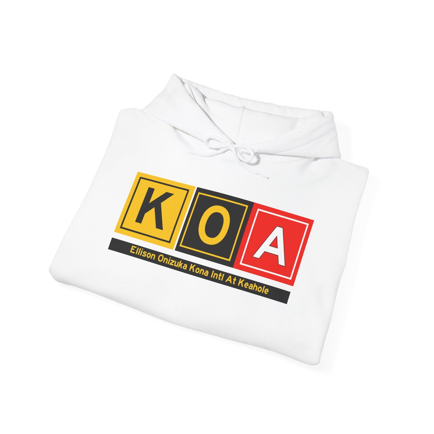 KOA Taxiway Hoodie w/ Airport Name | Ellison Onizuka Kona International At Keahole Airport Hoodie