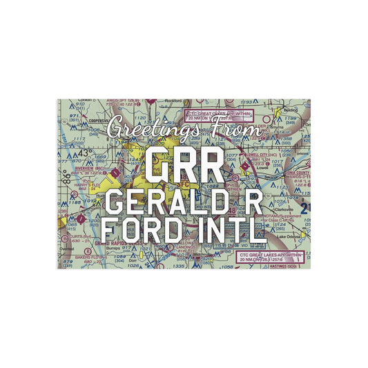 GRR Postcard | Gerald R Ford International Airport Card