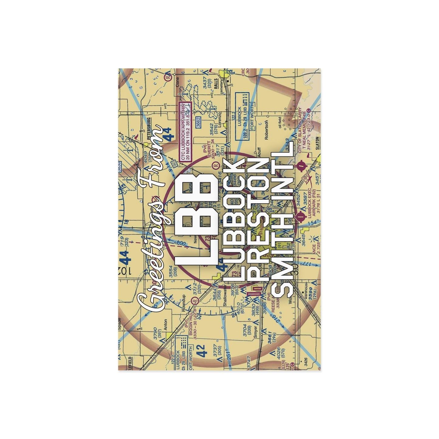 LBB Postcard | Lubbock Preston Smith International Airport Card