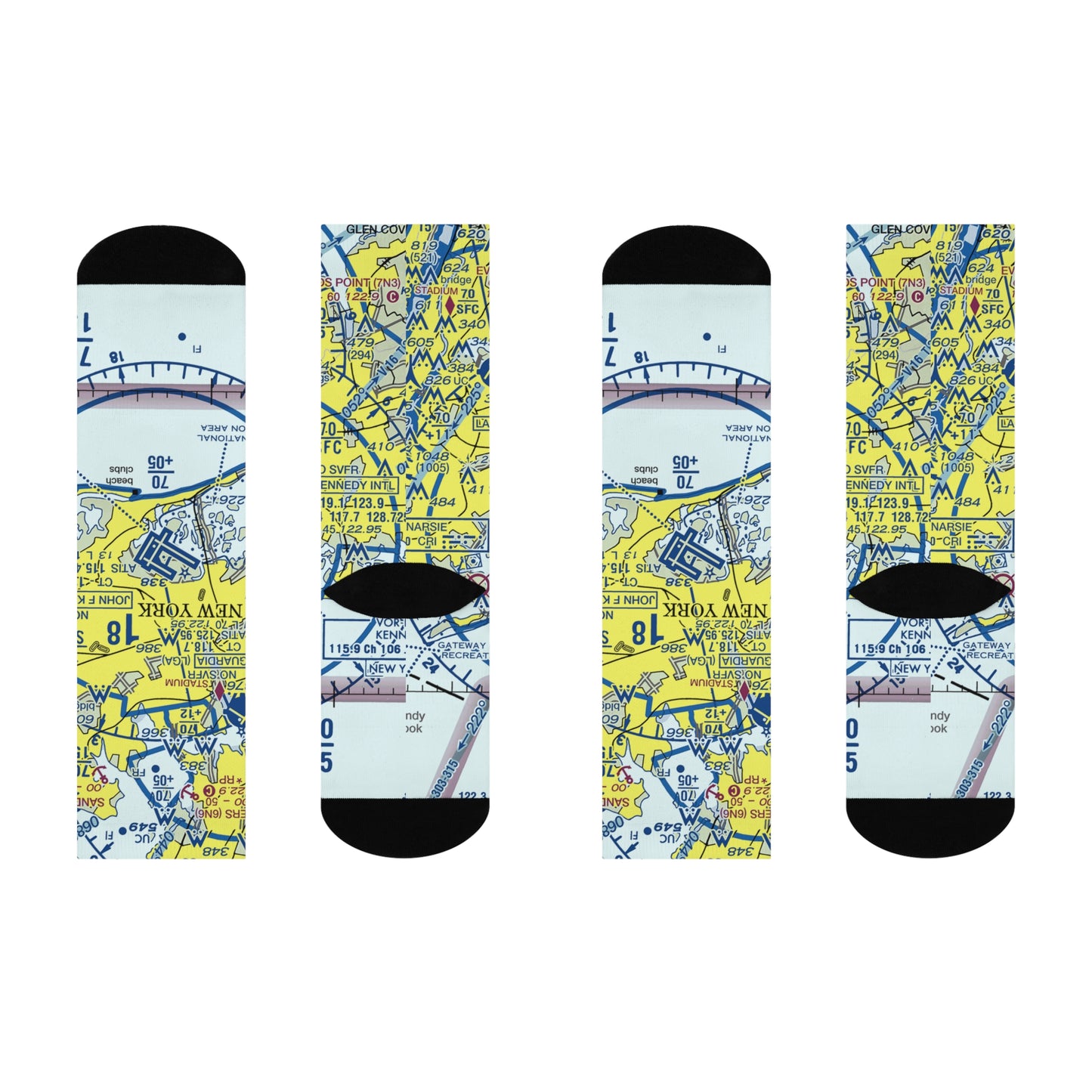 JFK Cushioned Crew Socks | John F Kennedy International Socks