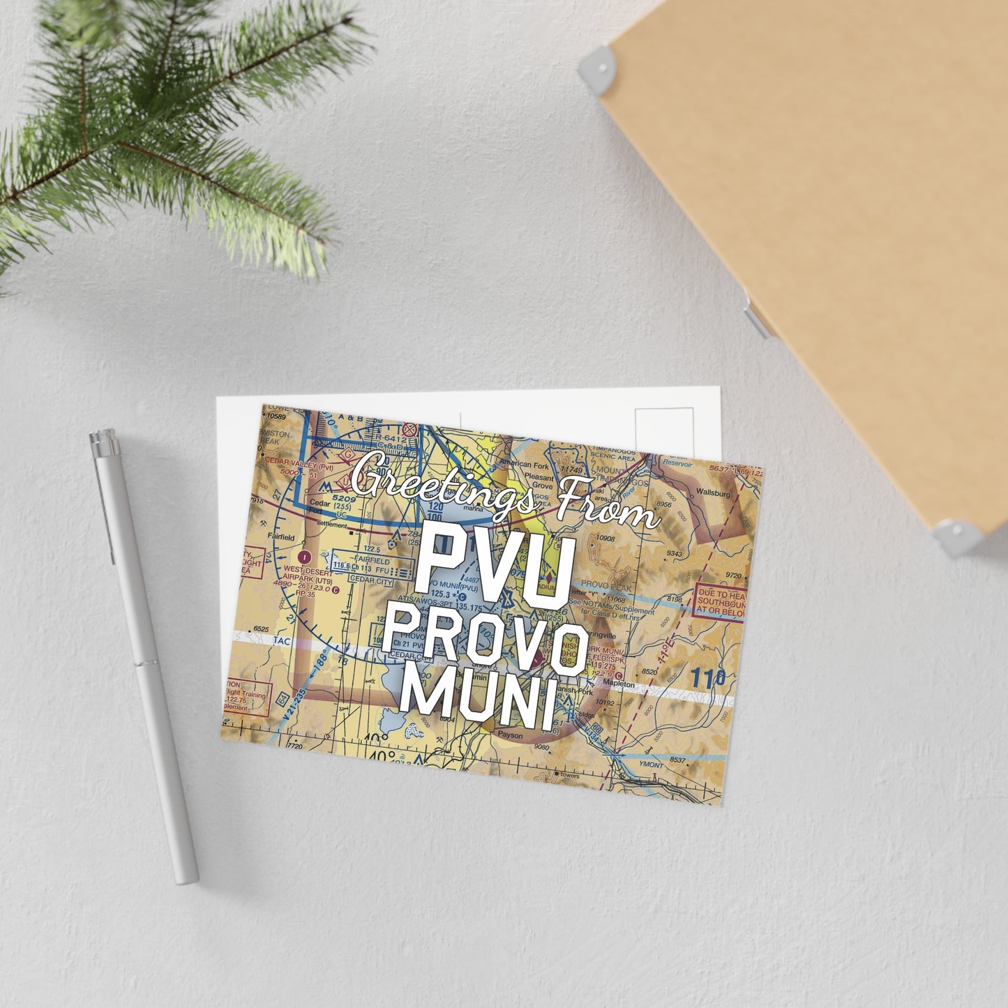 PVU Postcard | Provo Municipal Airport Card