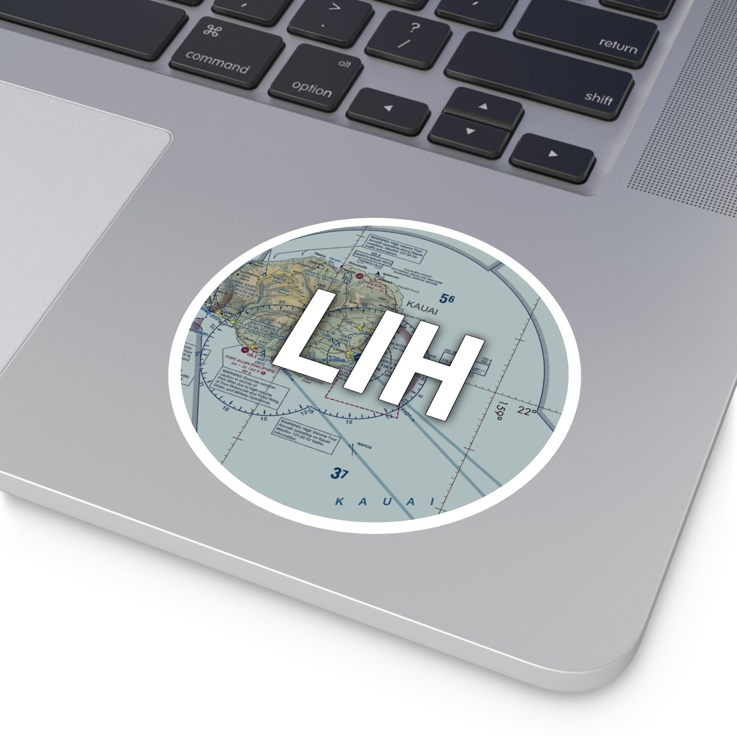 LIH Round Sticker | Lihue Airport Sticker