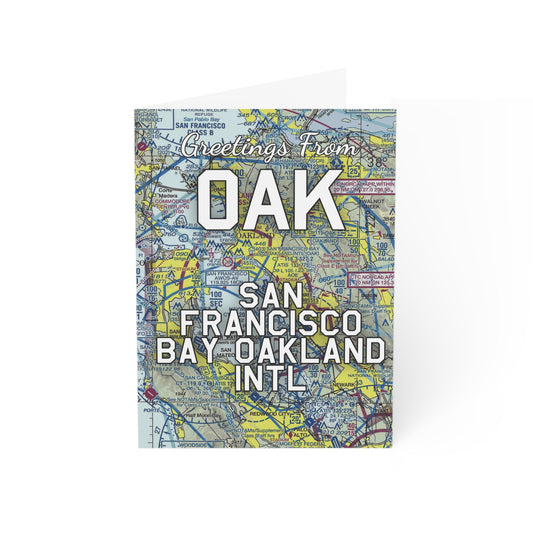OAK Greeting Cards | San Francisco Bay Oakland International Airport Cards
