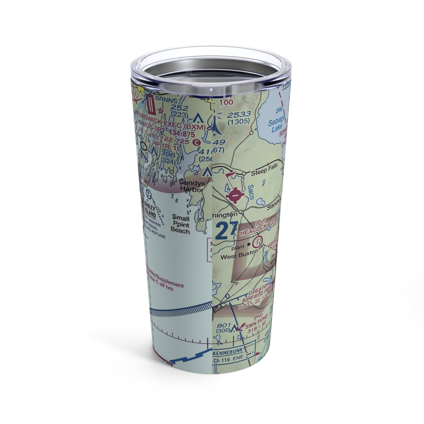 PWM Tumbler | Portland International Jetport Airport Tumbler