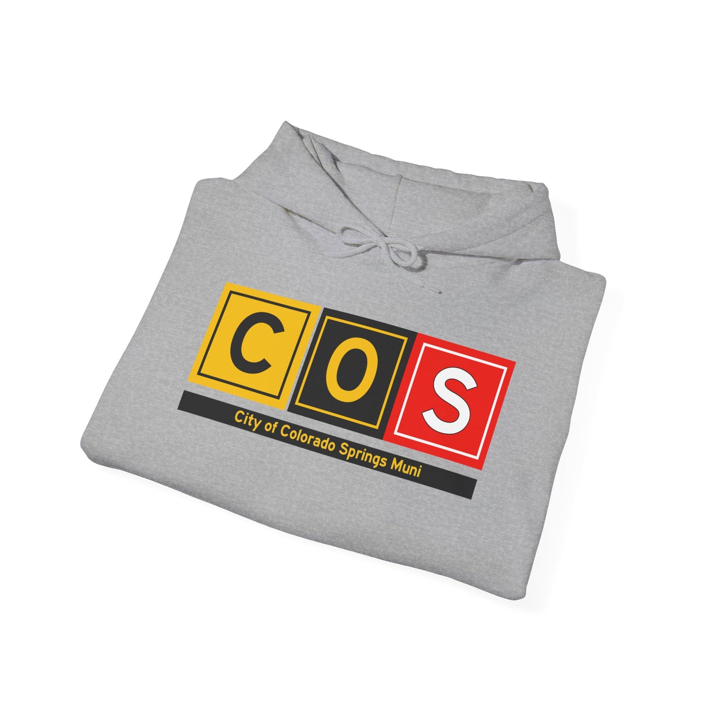 COS Taxiway Hoodie w/ Airport Name | City of Colorado Springs Municipal Airport Hoodie