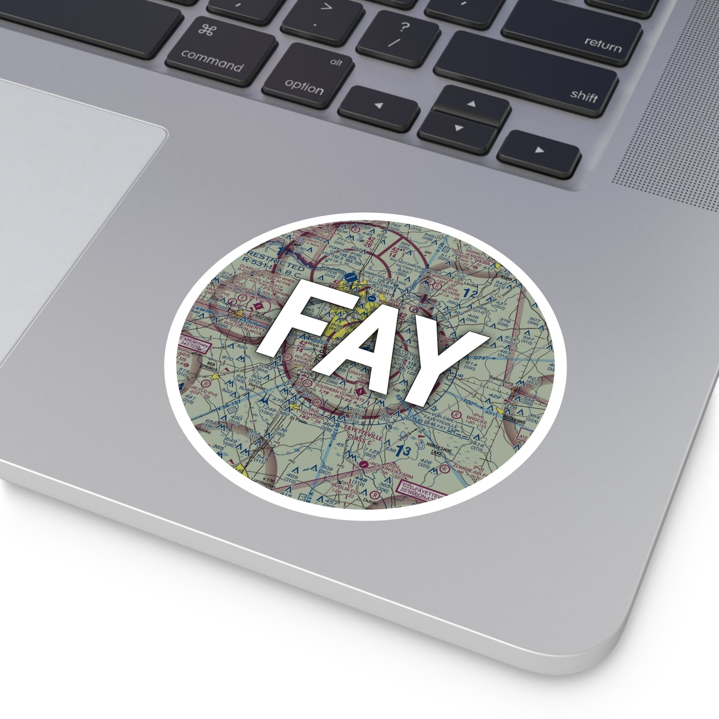 FAY Round Sticker | Fayetteville Regional/Grannis Field Airport Sticker