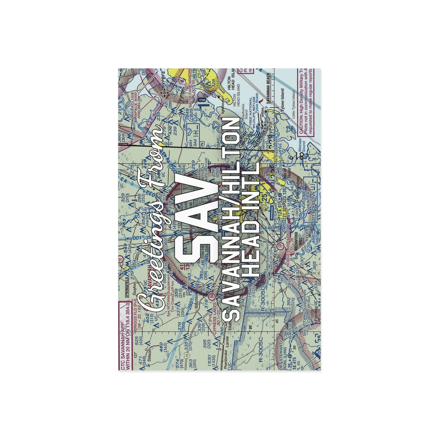 SAV Postcard | Savannah/Hilton Head International Airport Card