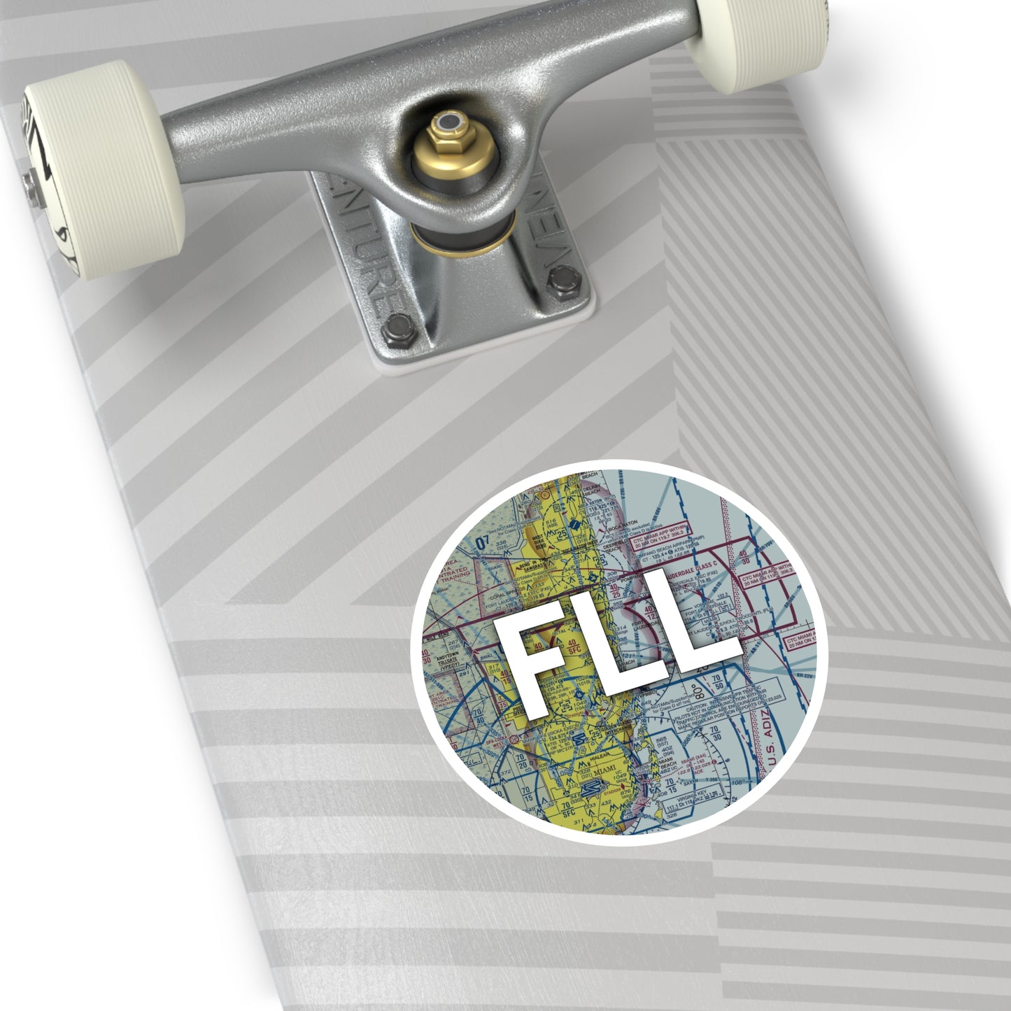 FLL Round Sticker | Fort Lauderdale/Hollywood International Airport Sticker