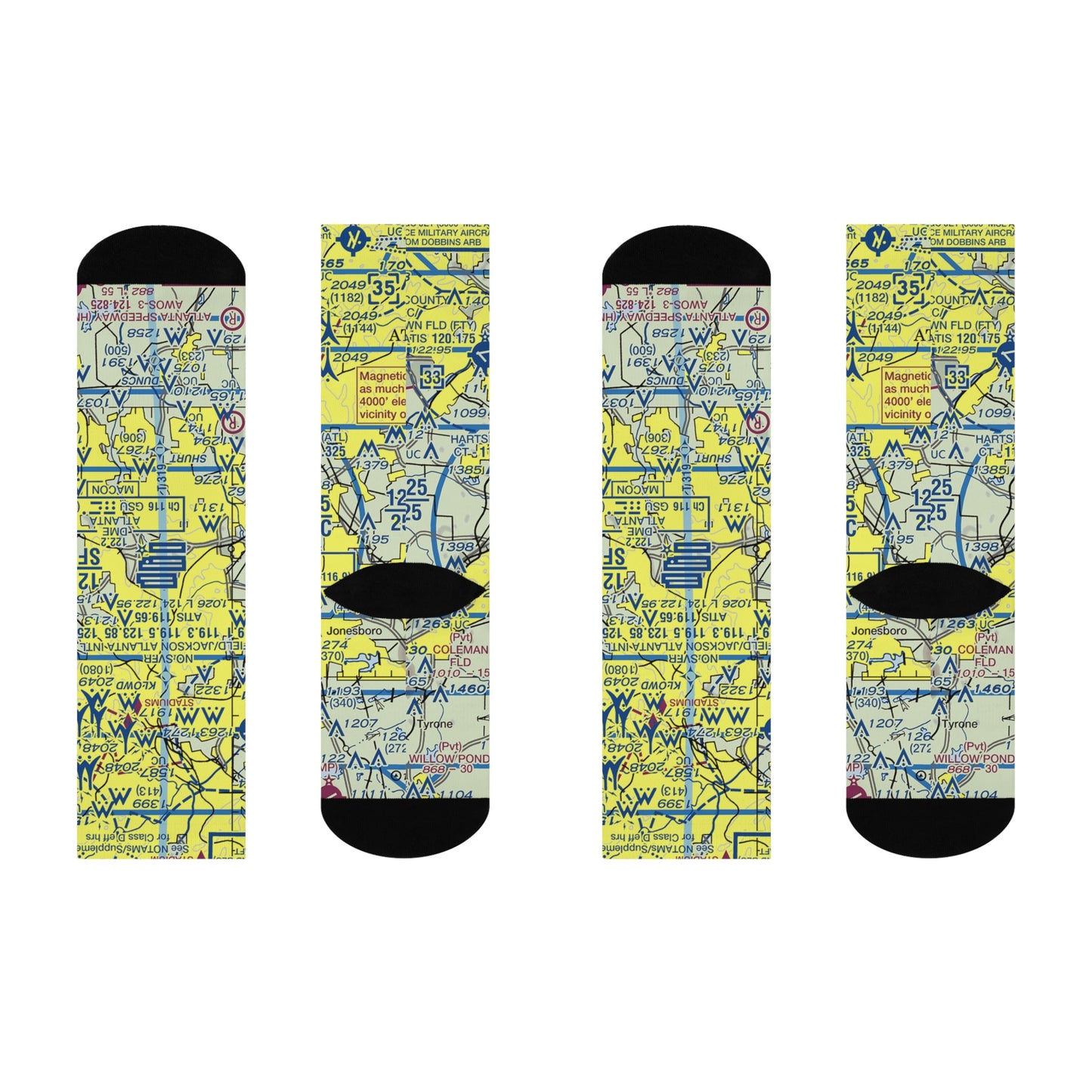 ATL Cushioned Crew Socks | Hartsfield - Jackson Atlanta International Socks